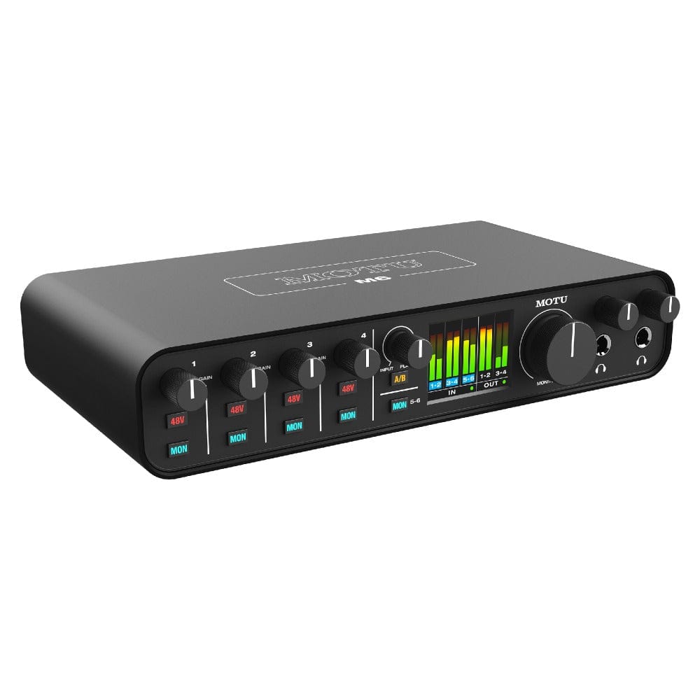 motu audio interfaces motu m6 6-in/4-out usb-c audio interface