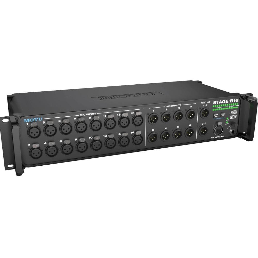 motu audio interfaces motu stage-b16 audio interface