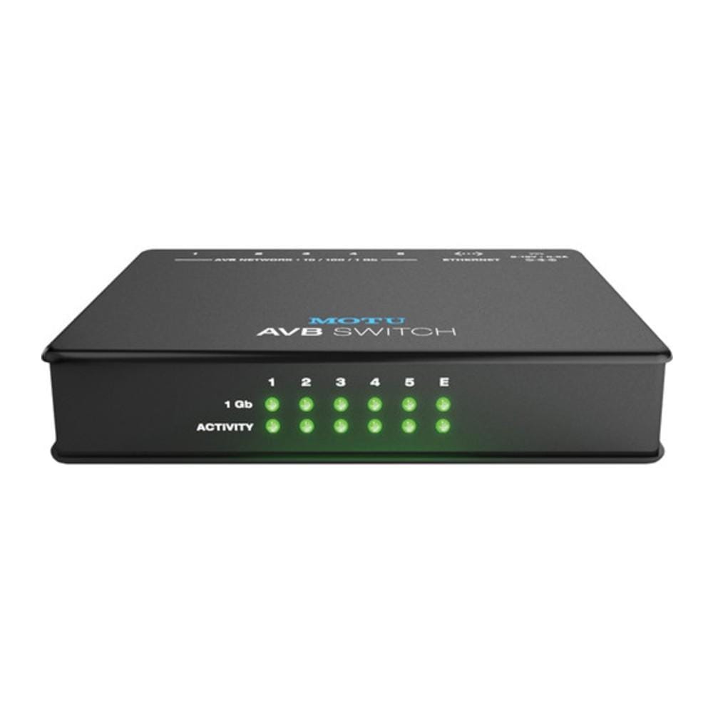 motu computer accessories motu avb switch five-port avb ethernet switch