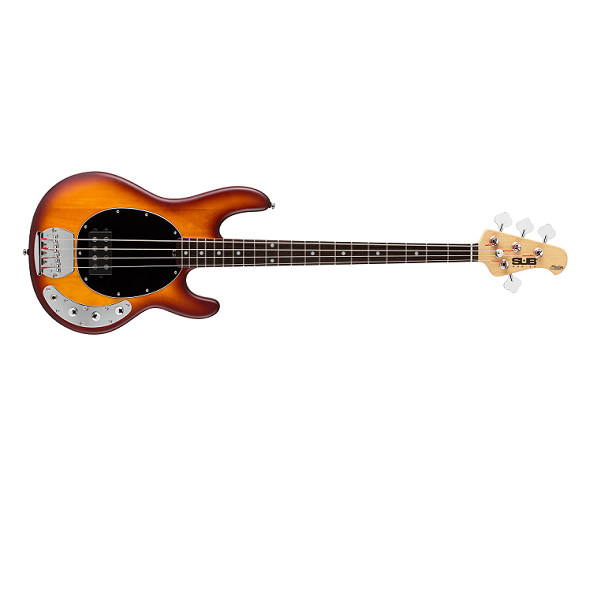 music man bass guitars honey burst satin sterling by music man s.u.b. ray4 electric bass guitar #color_honey-burst-satin
