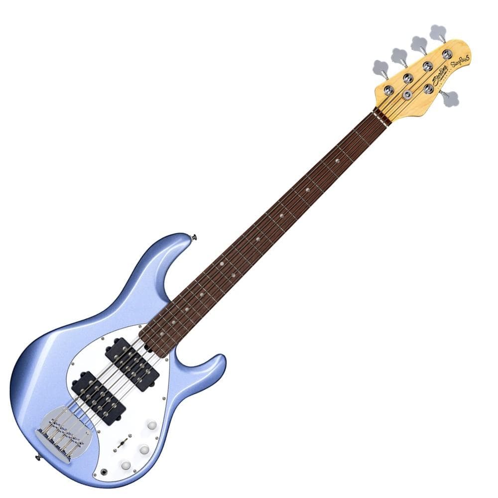 music man bass guitars lake blue metallic sterling by music man stingray 5 hh sub series bass guitar #color_lake-blue-metallic