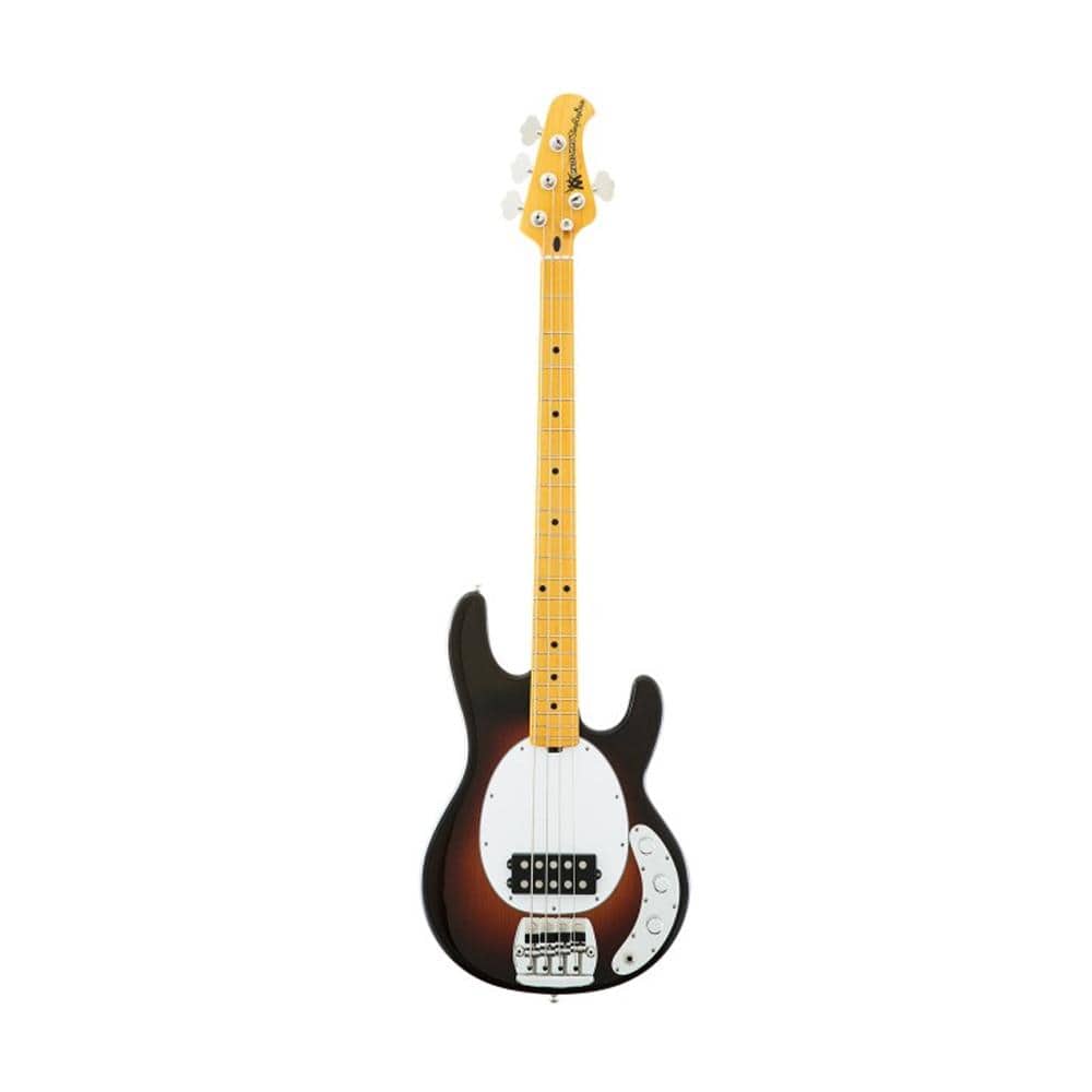 music man bass guitars music man 117 old smoothie stingray 4-string bass guitar - chocolate burst