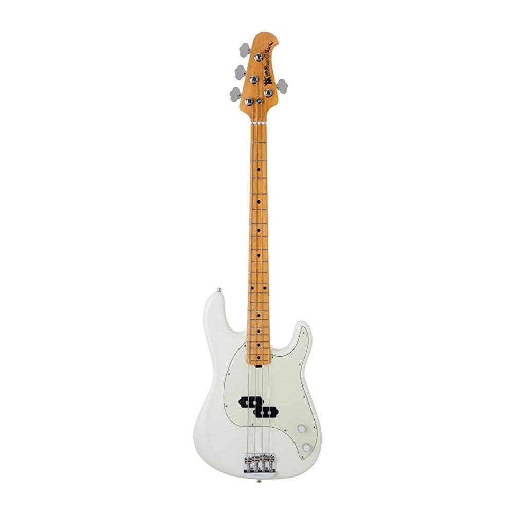 music man bass guitars music man cutlass 123-10 4-string electric bass guitar - ivory white