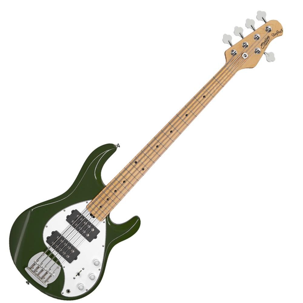 music man bass guitars olive sterling by music man stingray 5 hh sub series bass guitar