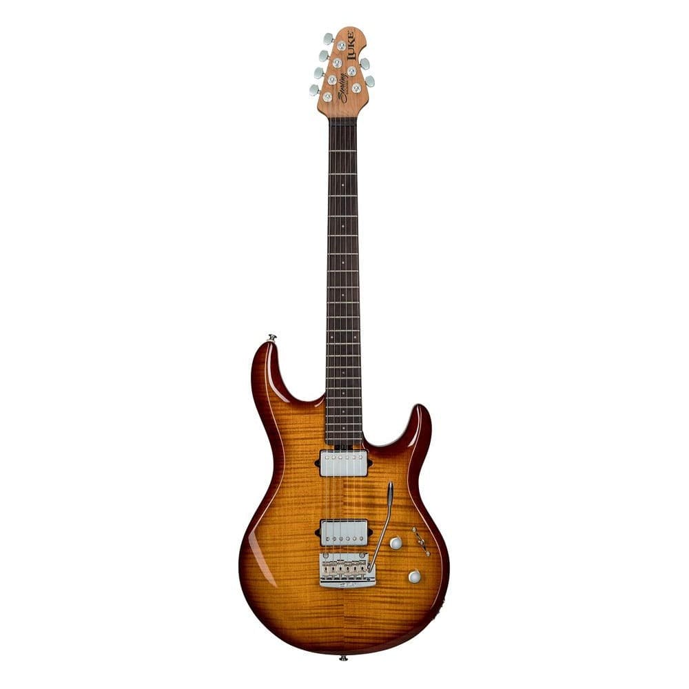 music man electric guitars hazel burst sterling by musicman luke series 6 string electric guitar with gigbag #color_hazel-burst