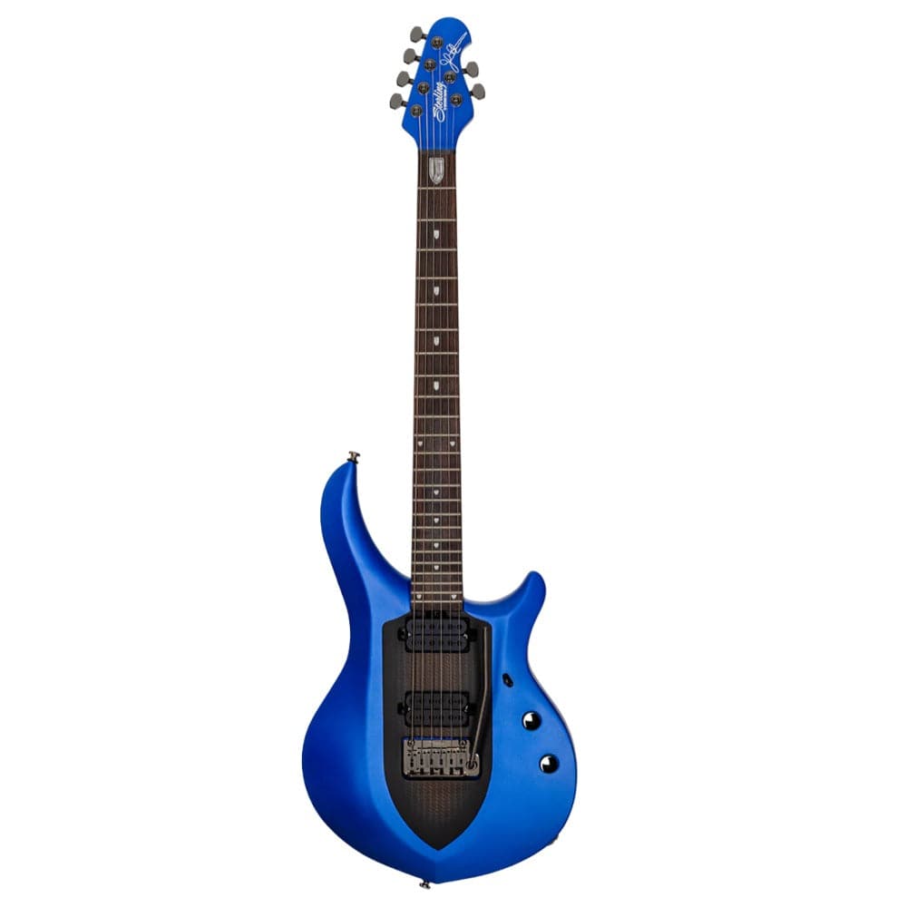 music man electric guitars siberian sapphire sterling by music man maj-100 john petrucci signature electric guitar #color_siberian-sapphire