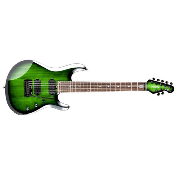 music man electric guitars trans green burst sterling by music man jp100d john petrucci w/ dimarzio electric guitar #color_trans-green-burst