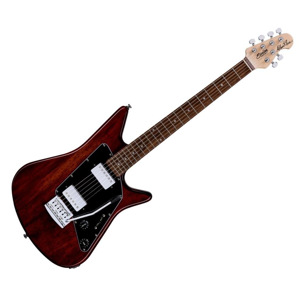 music man electric guitars trans walnut sterling by music man al40 albert lee signature electric guitar