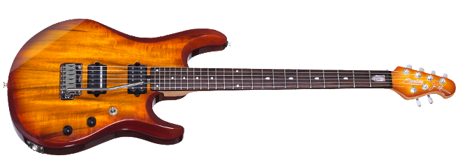 music man electric guitars vintage burst sterling by music man jp100d john petrucci w/ dimarzio electric guitar #color_vintage-burst