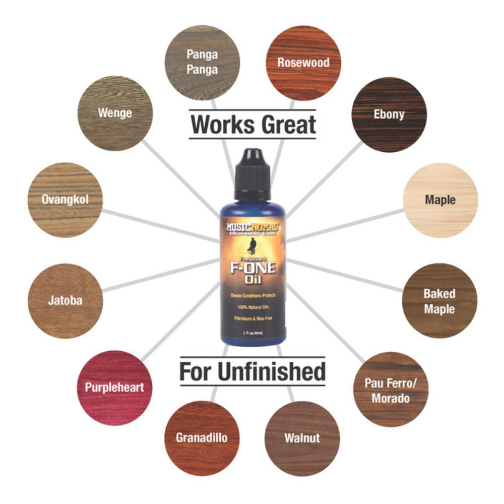 Music Nomad Cleaners and Conditioners Music Nomad MN125 F-ONE Unfinished Fretboard Care Kit