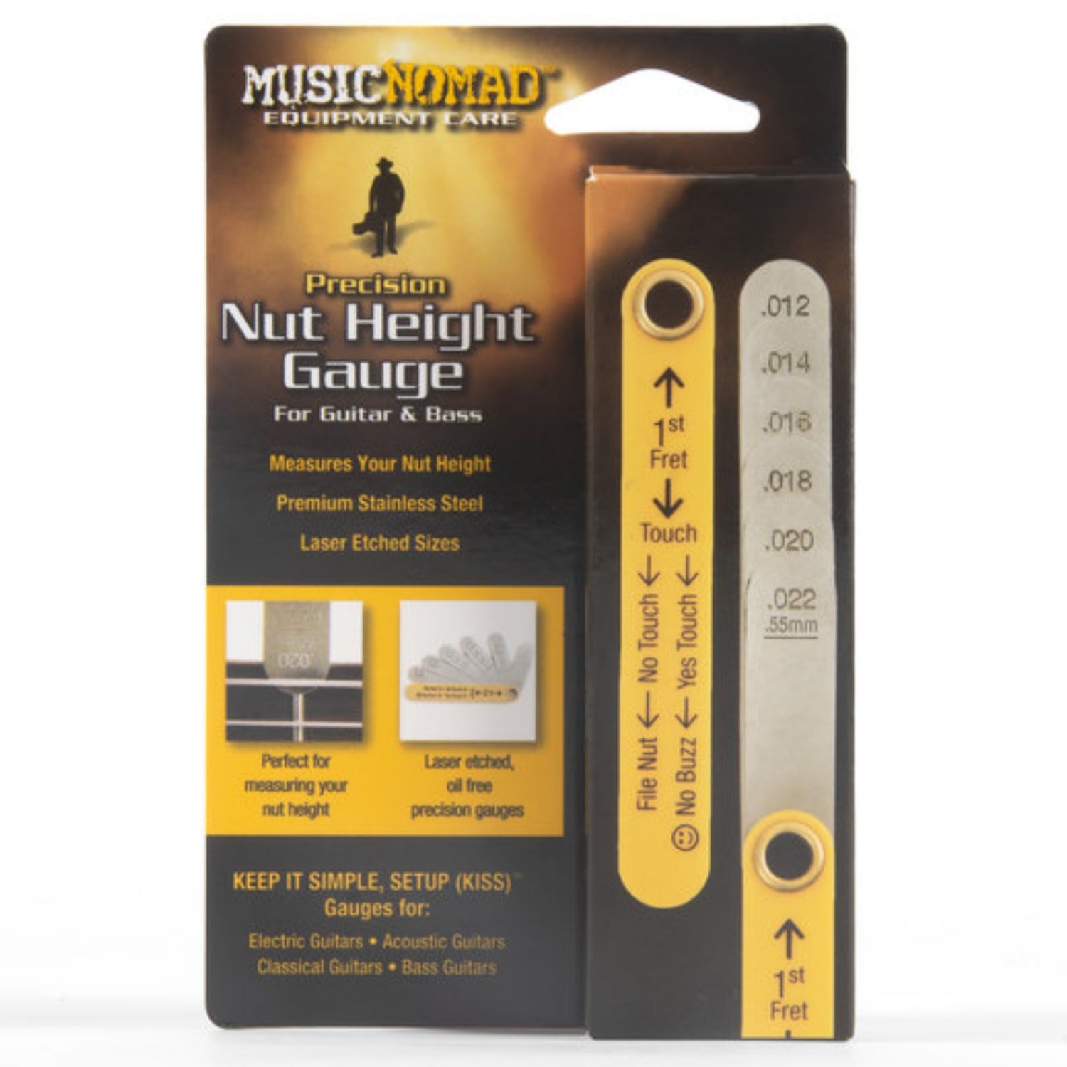 Music Nomad Guitar Accessories 12 to 22 Music Nomad MN601 Precision Nut Height Gauge