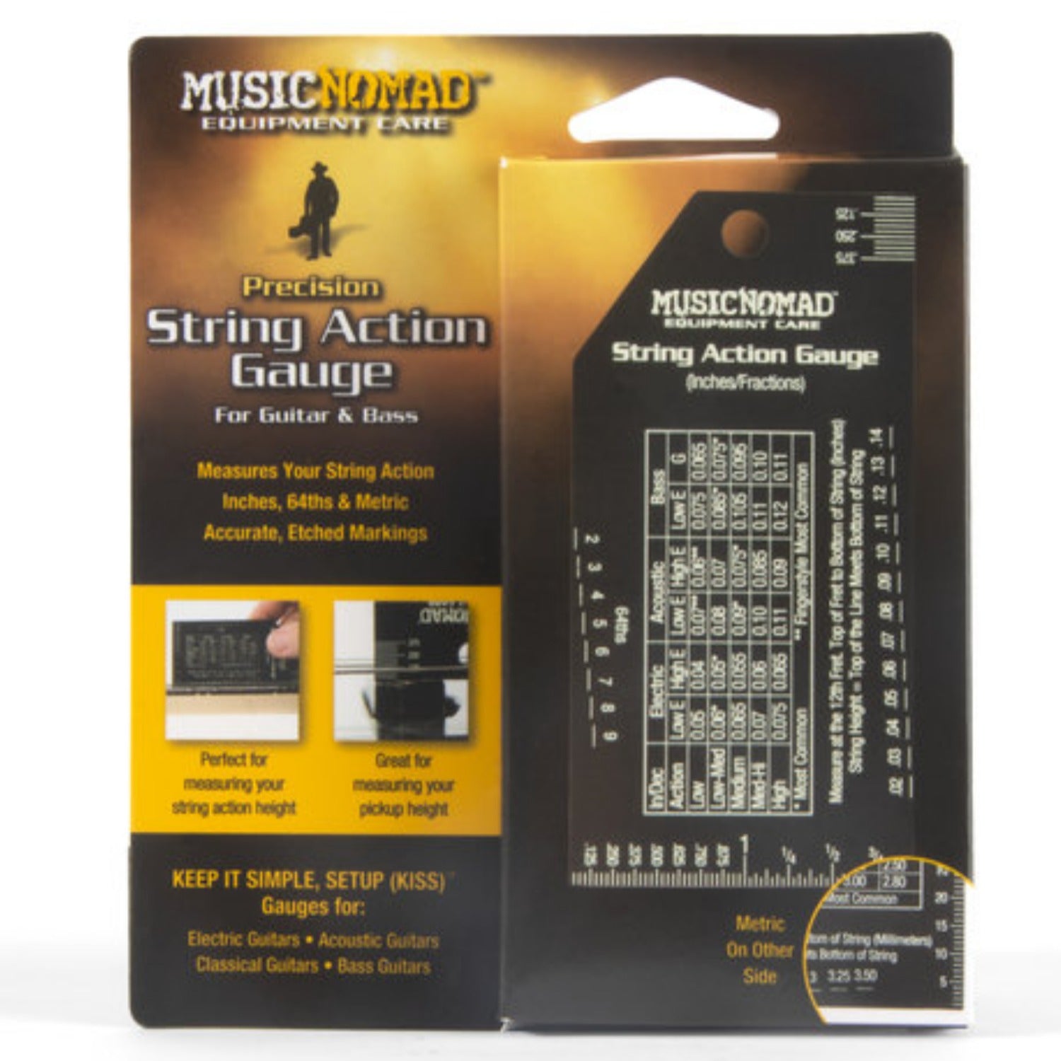 Music Nomad Guitar Accessories Black Music Nomad MN602 Precision String Action Gauge