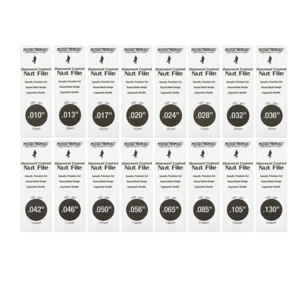 music nomad guitar accessories music nomad diamond coated nut file #size_shop-set-16-piece