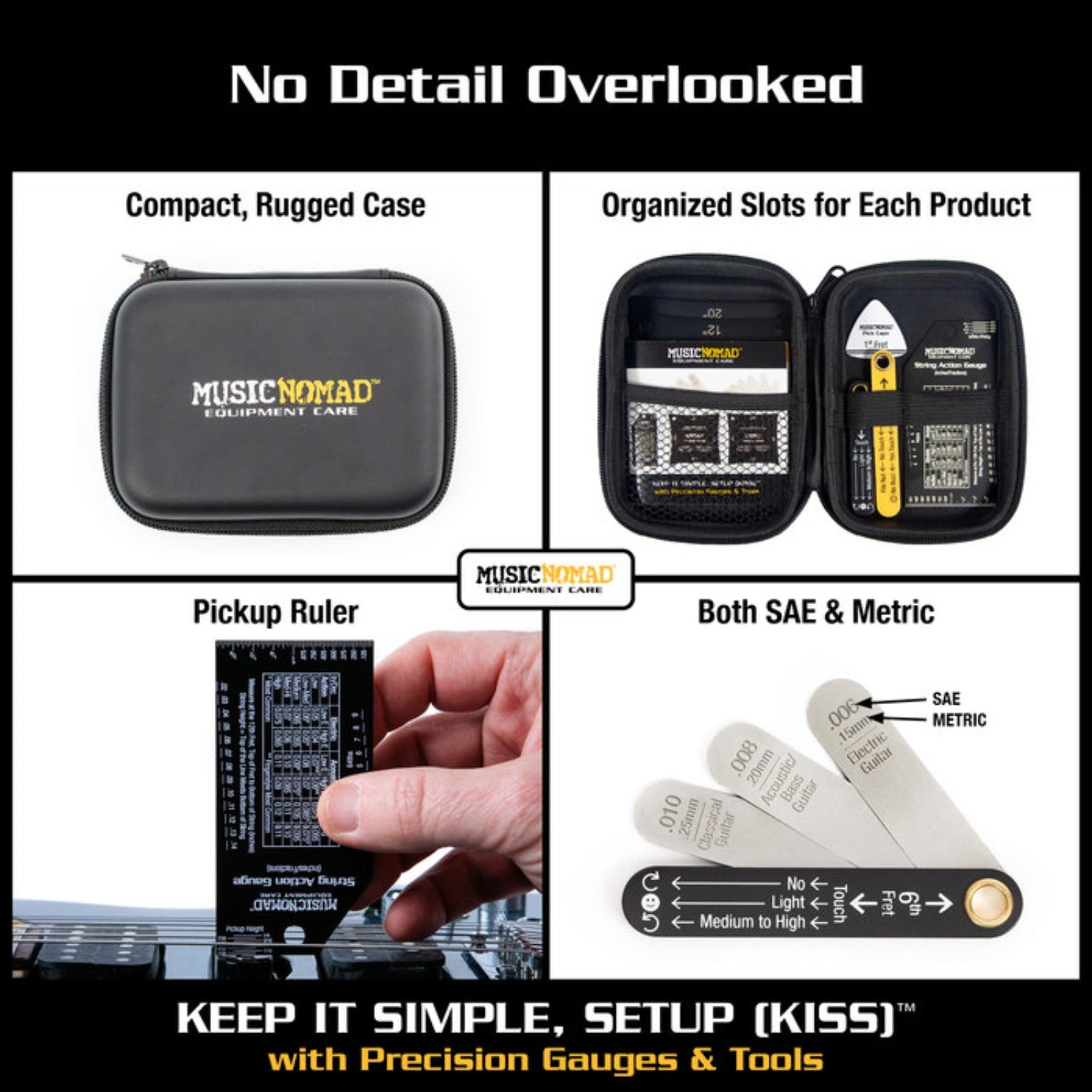 Music Nomad Guitar Accessories Set Music Nomad MN604 Precision Setup Gauge Set - 6 Piece