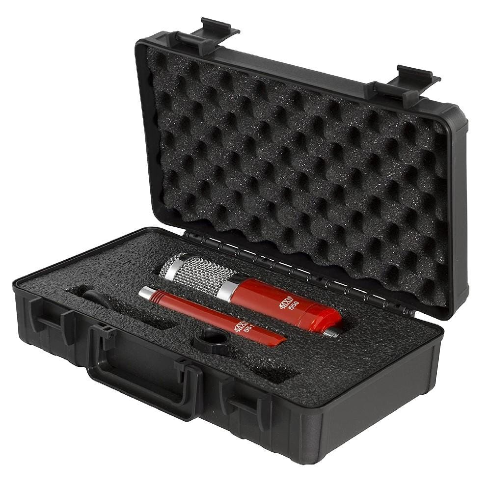 mxl condenser microphones black mxl mxl550551r studio dual condenser microphone kit