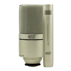 MXL Condenser Microphones MXL 990 991 Recording Condenser Microphone Package - Champagne