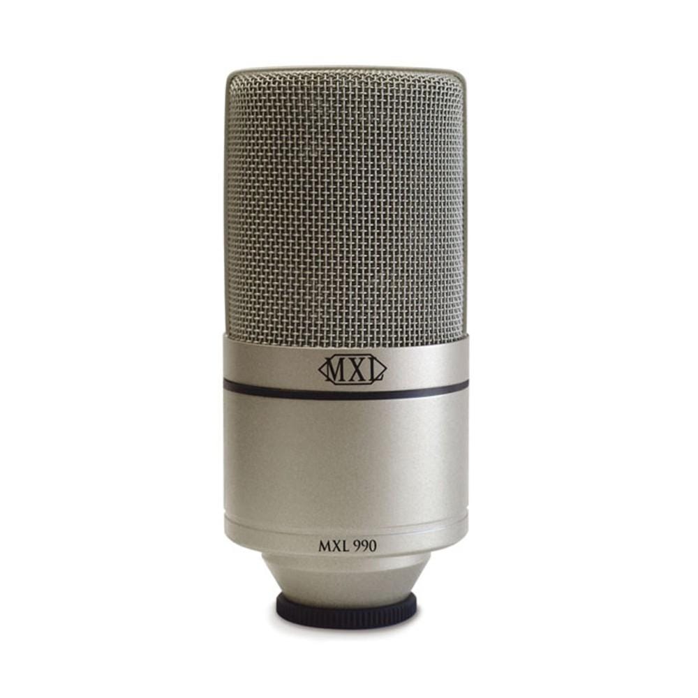 mxl condenser microphones mxl 990 991 recording condenser microphone package - champagne