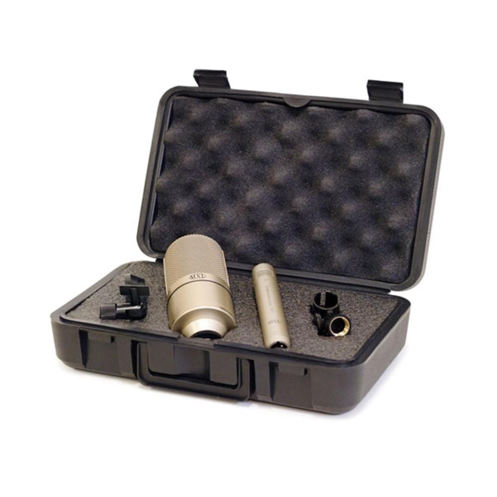 mxl condenser microphones mxl 990 991 recording condenser microphone package - champagne
