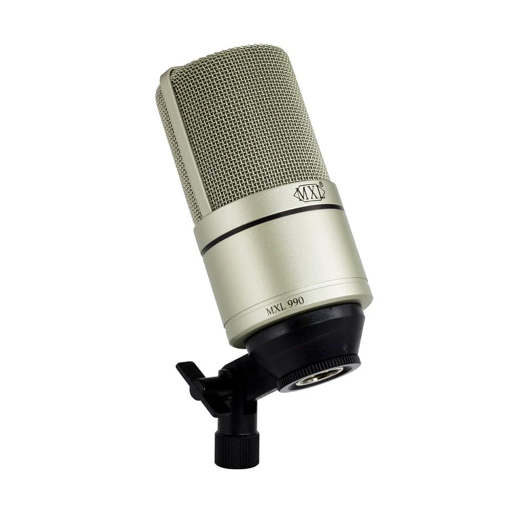 mxl condenser microphones mxl 990 991 recording condenser microphone package - champagne