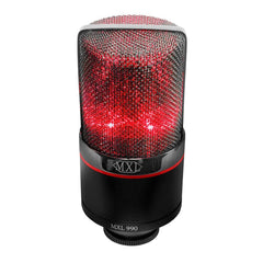 MXL Condenser Microphones MXL 990 BLAZE LED Large Diaphragm Condenser Microphone- Black