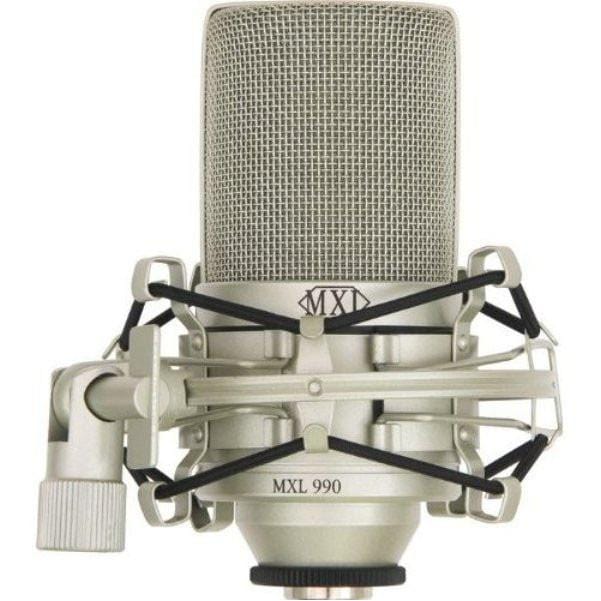 mxl condenser microphones mxl 990 condenser microphone with shockmount