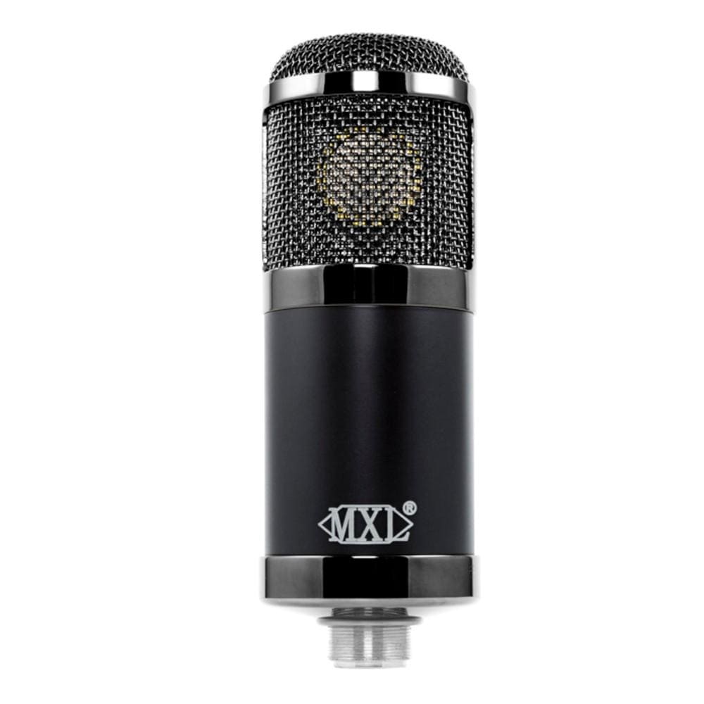 mxl condenser microphones mxl cr89 low noise condenser microphone - black chrome