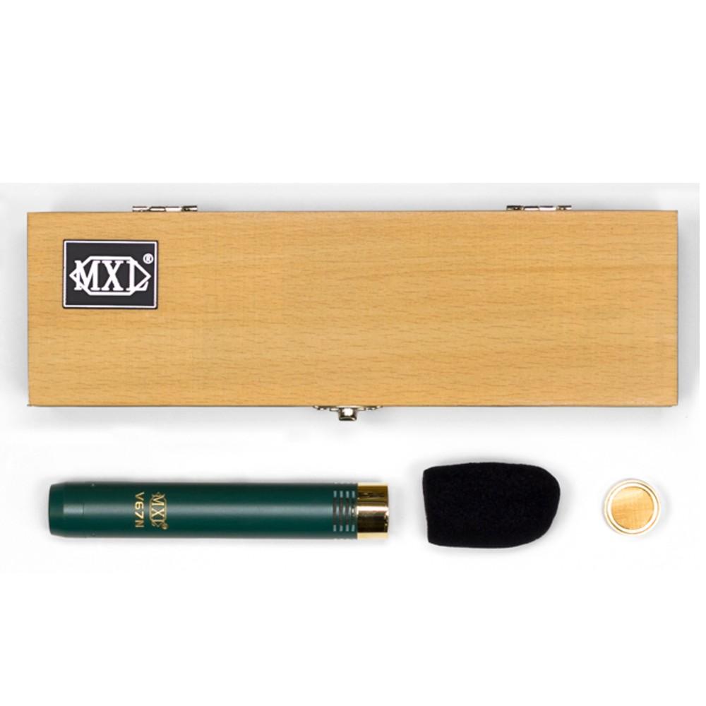 mxl condenser microphones mxl v67n small diaphragm instrument condenser microphone - green