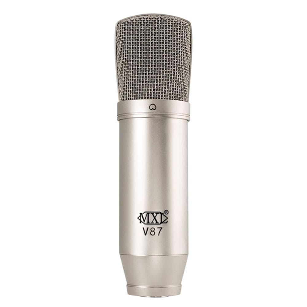 mxl condenser microphones mxl v87 nickle plated low noise condenser microphone - silver