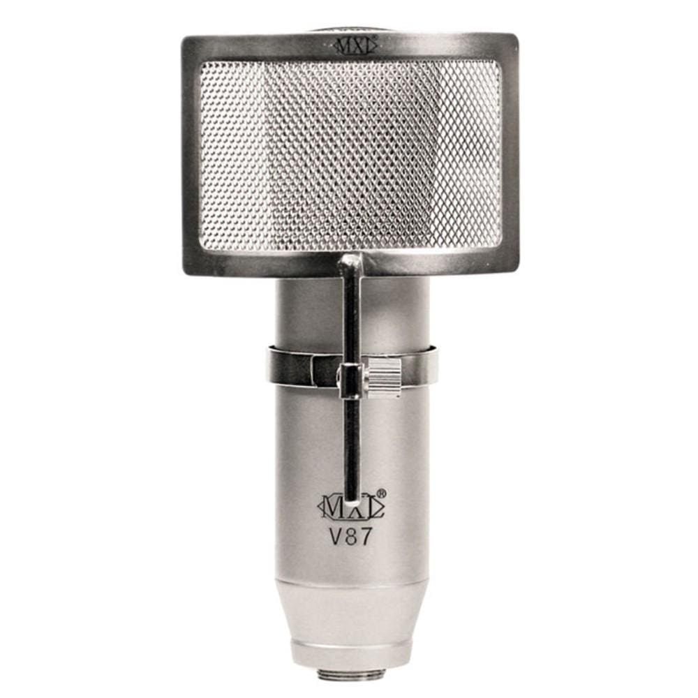 mxl condenser microphones mxl v87 nickle plated low noise condenser microphone - silver