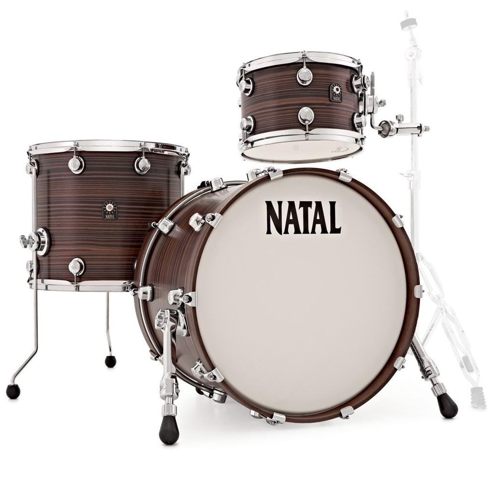 natal acoustic drum kits natal cafe racer series tj traditional jazz 3 piece shell pack acoustic drum kit #color_veneer