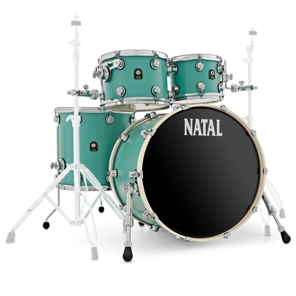natal acoustic drum kits natal cafe racer series uf22 4 piece shell pack acoustic drum kit