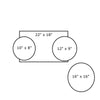 Natal Acoustic Drum Kits Natal Cafe Racer Series UF22 4 Piece Shell Pack Acoustic Drum Kit