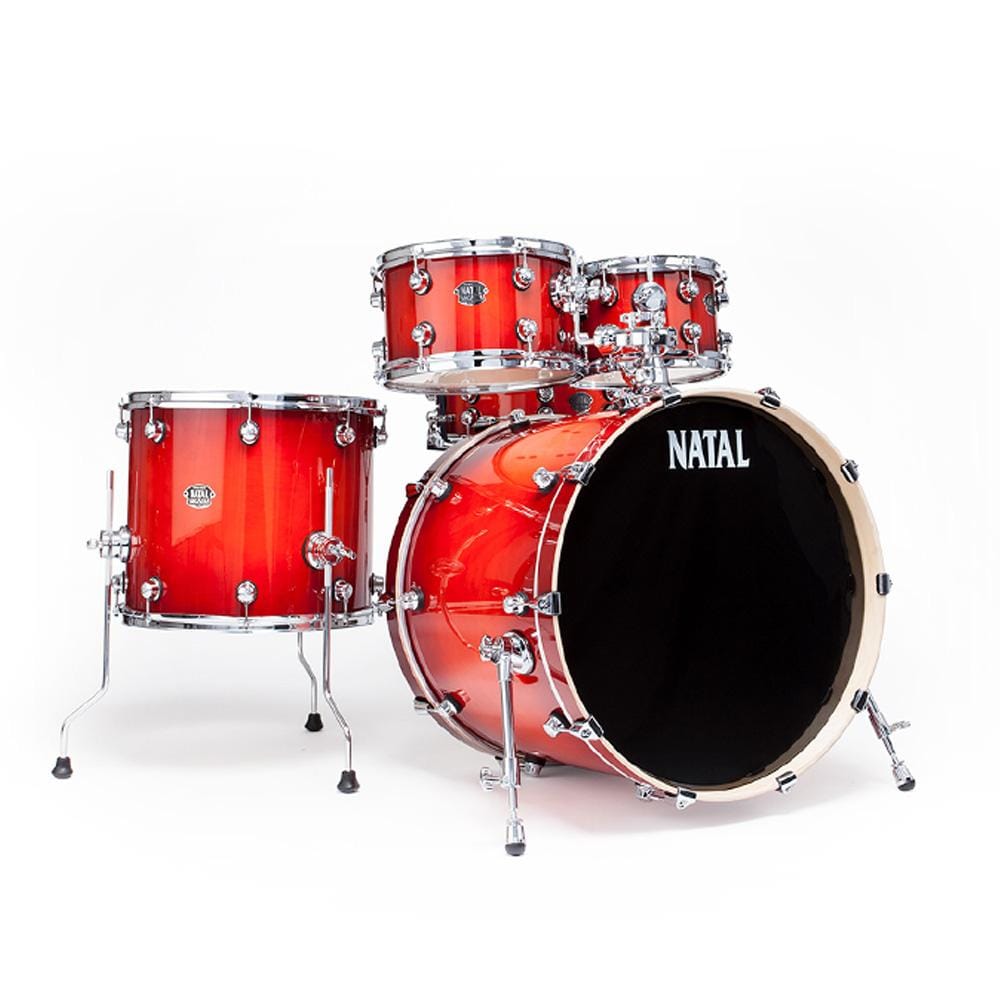 natal acoustic drum kits natal kar-ufx arcadia series 5-piece acoustic drum kit with hardware #color_sunburst-lacquer