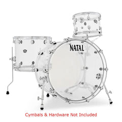 Natal Acoustic Drum Kits Transparent Natal Arcadia Acrylic Series AA1 3 Piece Shell Pack Acoustic Drum Kit