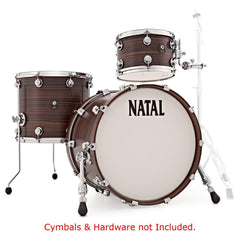 Natal Acoustic Drum Kits Veneer Natal Cafe Racer Series T20 3 Piece Shell Pack Acoustic Drum Kit