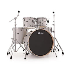 Natal Acoustic Drum Kits White Sparkle Natal KARB-UF22 Arcadia Birch 5-Piece Shell Pack Acoustic Drum Kit Without Hardware & Cymbals
