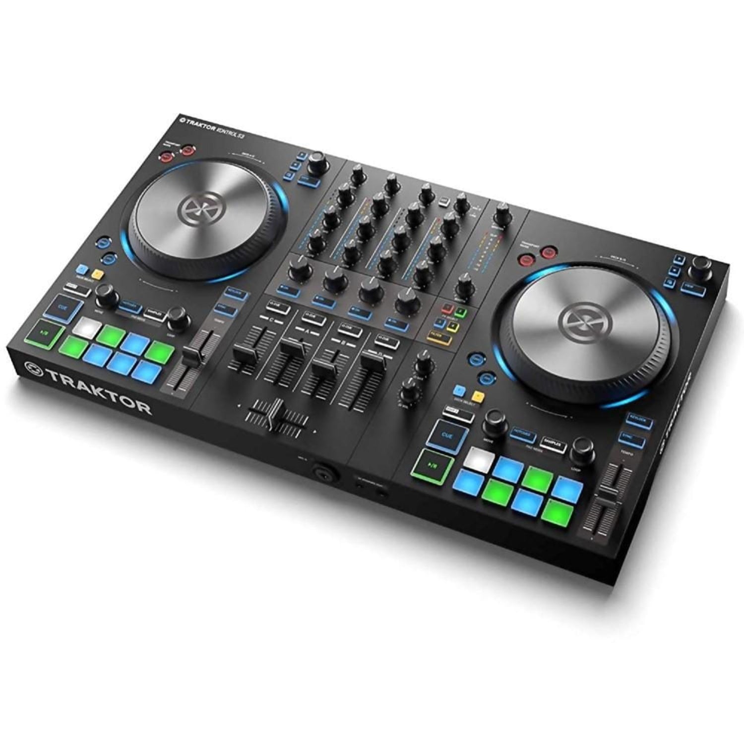 native instruments dj controller interfaces native instruments traktor kontrol s3 essential 4-channel dj controller