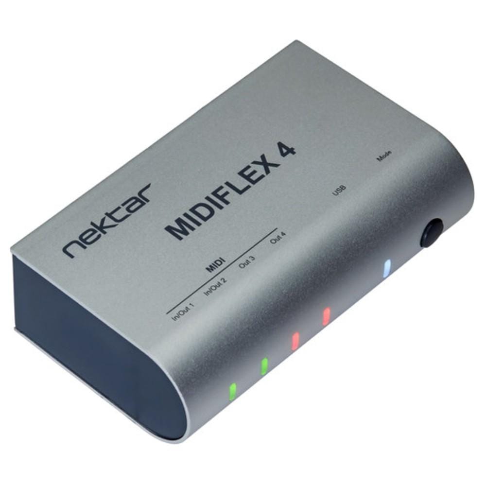 nektar midi interfaces nektar midiflex4 compact 4 port usb midi interface