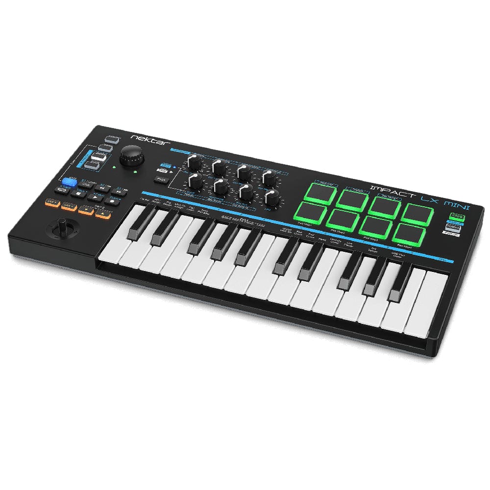 nektar midi keyboards black nektar impact lx mini 25 keys midi keyboard