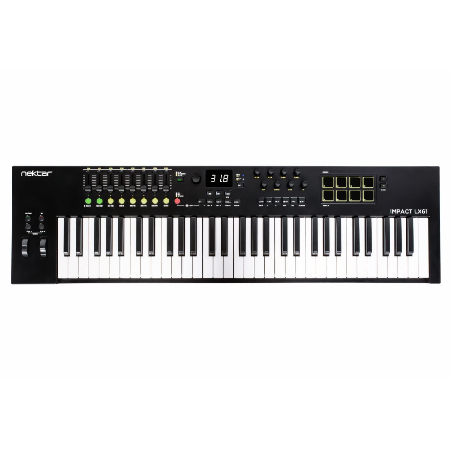 Nektar Midi Keyboards IMPACT LX61 MK3 Nektar Impact LX61 61-key MIDI Controller Keyboard #title_impact-lx61-mk3