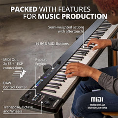 Nektar Midi Keyboards Nektar Impact GXP88 88-Keys USB MIDI Controller Keyboard