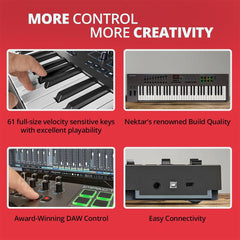 Nektar Midi Keyboards Nektar Impact LX61+ 61-key Midi Keyboard