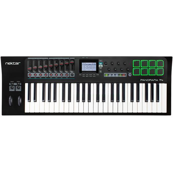 nektar midi keyboards nektar panorama t4 49-key midi keyboard controller