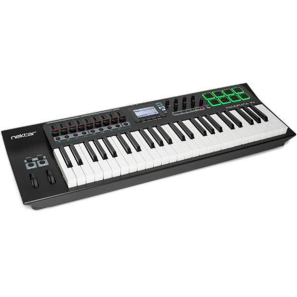 nektar midi keyboards nektar panorama t4 49-key midi keyboard controller