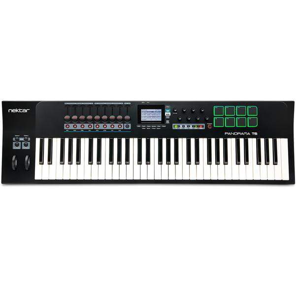 nektar midi keyboards nektar panorama t6 61-key midi keyboard controller