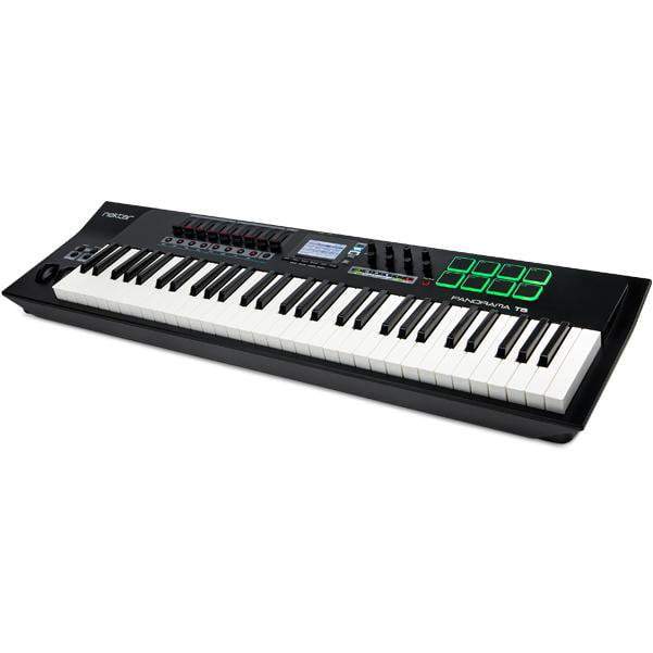 nektar midi keyboards nektar panorama t6 61-key midi keyboard controller with btwig software, cloth, gigbag & ebook
