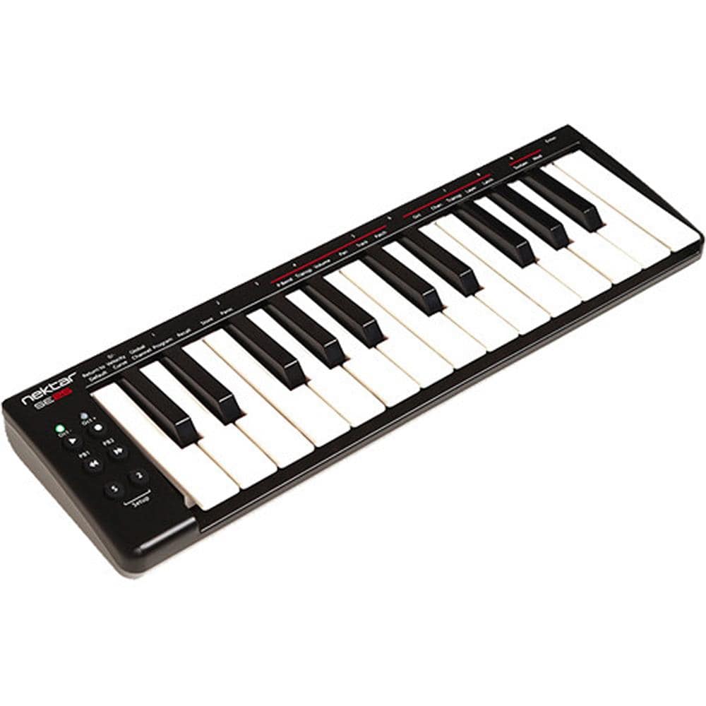 nektar midi keyboards nektar se25 25-key usb mini midi keyboard with bitwig software, cloth, gigbag & ebook