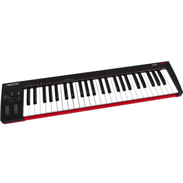 nektar midi keyboards nektar se49 49-key usb midi keyboard bundle with btwig software, cloth, gigbag & ebook