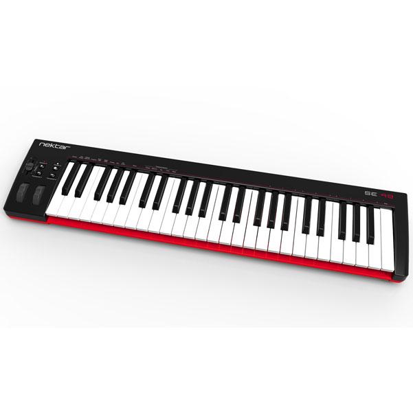 nektar midi keyboards nektar se49 49-key usb midi keyboard bundle with btwig software, cloth, gigbag & ebook