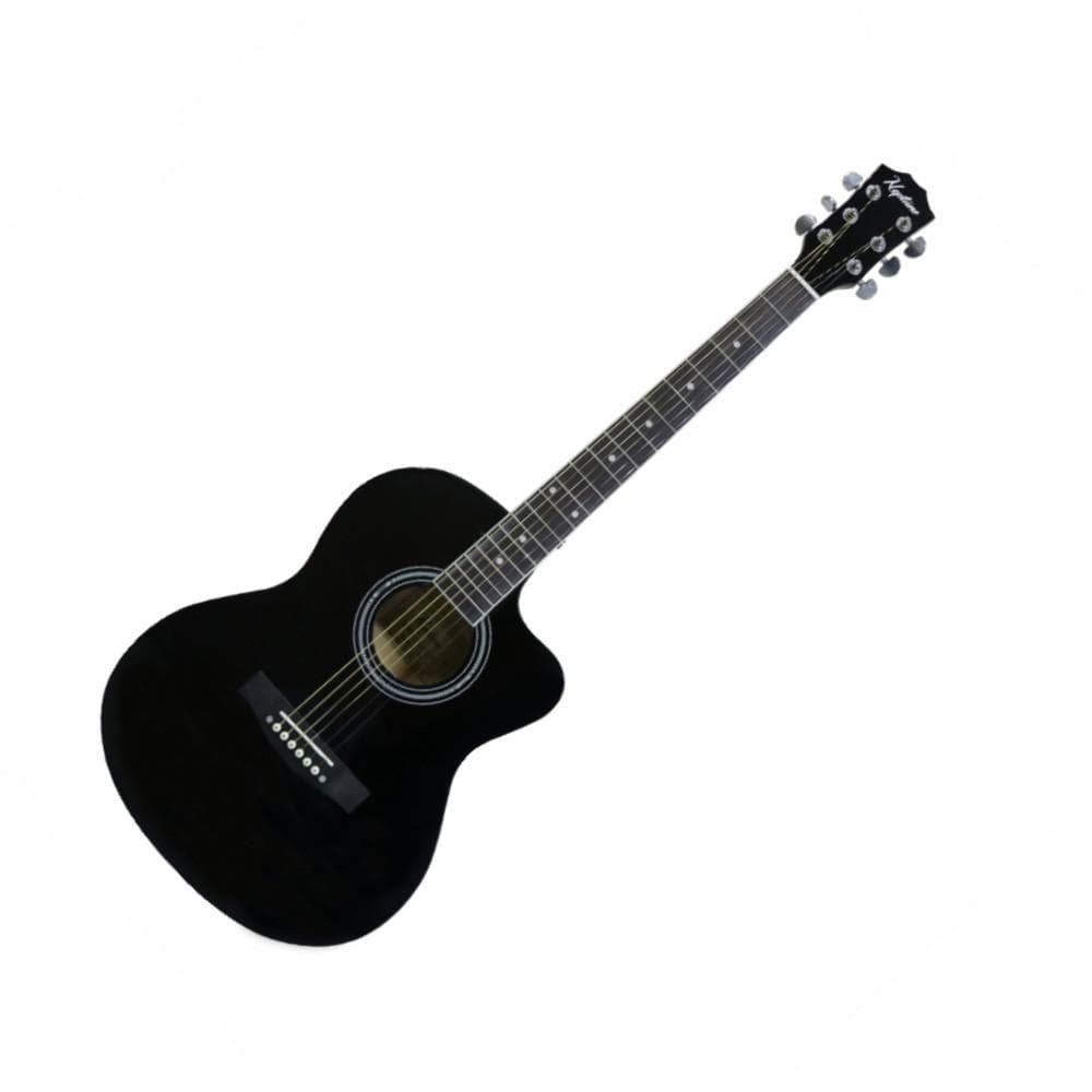 neptune acoustic guitars gloss black neptune nag39 39 inch 6 string acoustic guitar